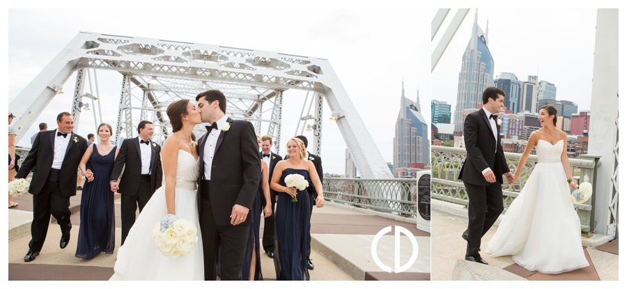 Nashville Pedestrian Bridge Wedding Photos